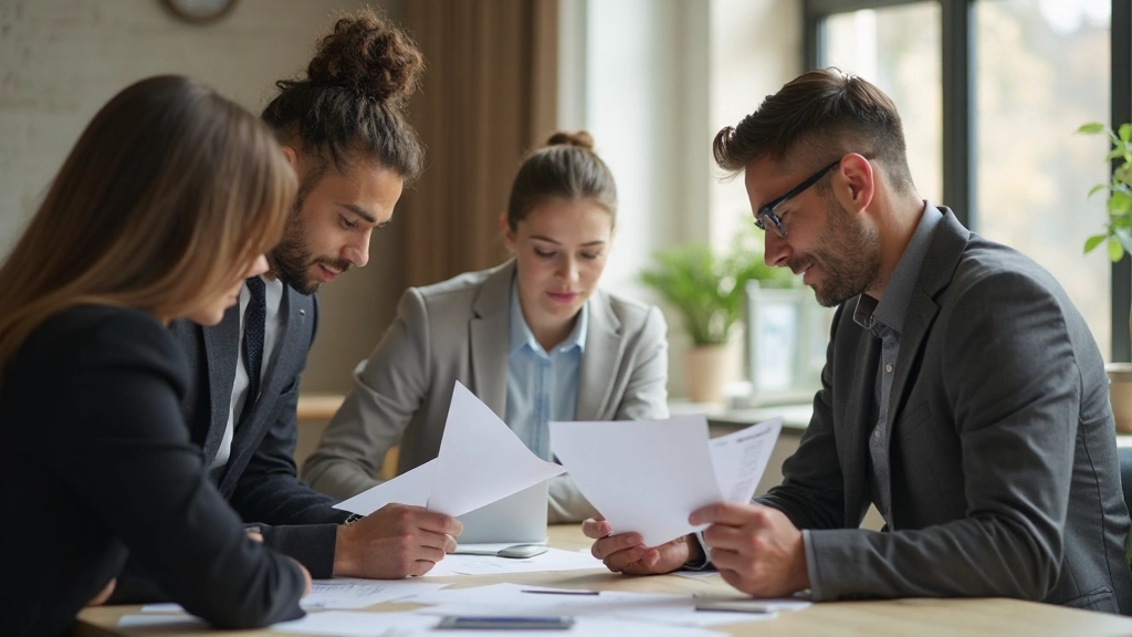 Team van professionals die samen plannen en strategie bespreken